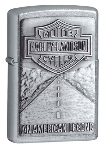 Зажигалка ZIPPO Harley-Davidson Street Chrome латунь/никель-хром (20229)