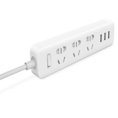 Удлинитель Xiaomi Mi Power Strip 3 (XMCXB01QM), белый, 1.8 м