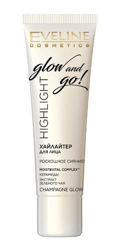 EVELINE Хайлайтер жидкий для лица CHAMPAGNE GLOW серии HIGHLIGHT GLOW AND GO! 20мл