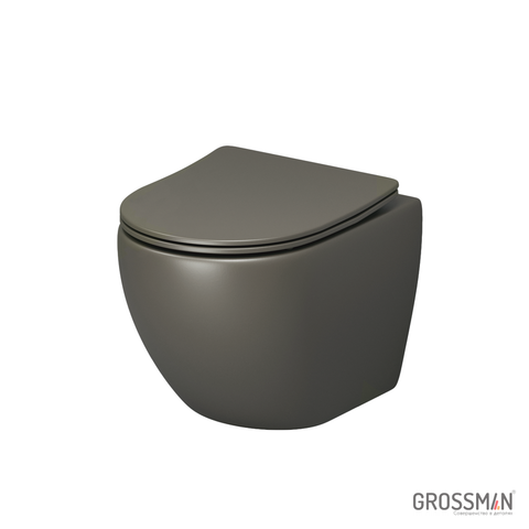 Grossman GR-4455GSMS Унитаз подвесной, цвет: хаки матовый