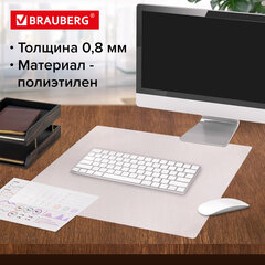 Коврик-подкладка настольный 480х590 мм матовый 0 8 мм BRAUBERG 238303 170 (2 штуки в упаковке)