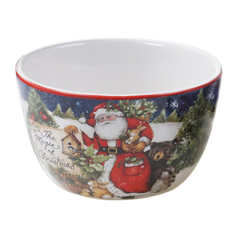 Салатник индивидуальный 13см Certified International Магия Рождества Санта