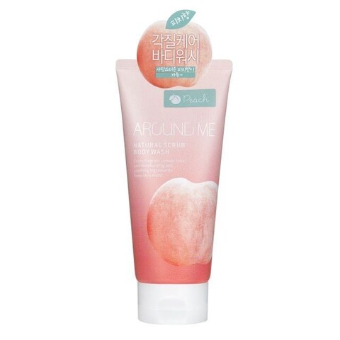 Welcos Around Me Peach Гель Around me Natural Scrub Body Wash