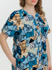 4630 Туника на пуговицах