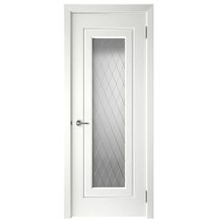 Купить Межкомнатная дверь эмаль Blade-1 белая остеклённая