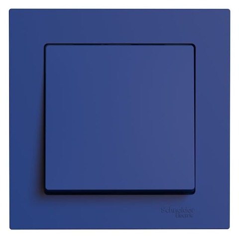 Выключатель одноклавишный, 10АХ, в сборе. Цвет Аквамарин. Schneider Electric AtlasDesign. ATN001112