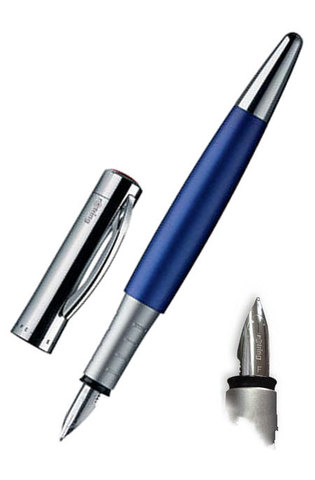 Ручка перьевая Rotring Initial, Metall Blue CT, M (S0210890)