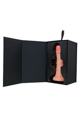 Телесный реалистичный фаллоимитатор RealStick CALIBER - 20 см. - 