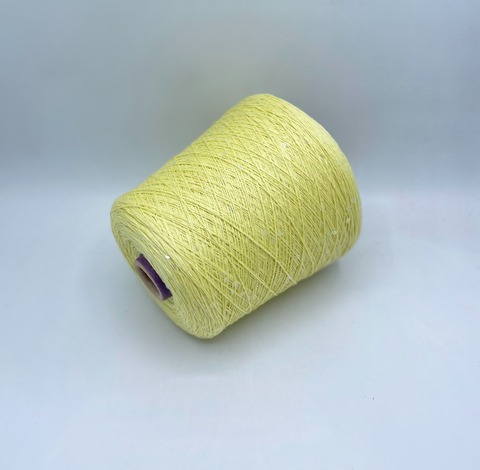 Fil-lab (пр.Италия),art.Paillettes,350м/100гр, 100% Меринос+пайетка(прозрачная) цвет-Лимон. арт-33359