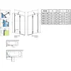 Radaway 10102130-93-01R Essenza Pro Brushed Copper PND II 130 Right
