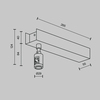 Комплектующие для трековой системы Maytoni Accessories for tracks flarity TRA156C-BB1-BS