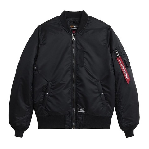 Бомбер Alpha Industries MA-1 Mod Flight Jacket Black (Черный)