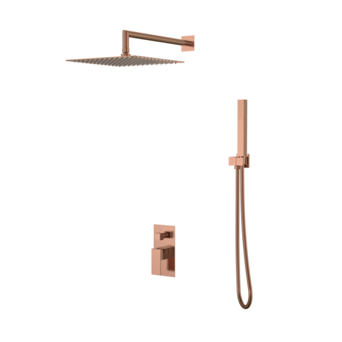 Boheme 474-3-CB Смеситель встроенный для душа QUBIC Copper Brushed