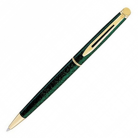 Ручка шариковая Waterman Hemisphere Lacquer Green Marble GT (S0616230)