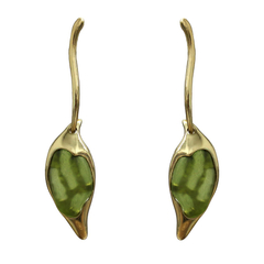 Серьги Лист