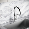 Sancos Nolia SC12003SS Смеситель для кухни с гибким изливом и краном для фильтра, цвет: нержавеющая сталь,чёрный