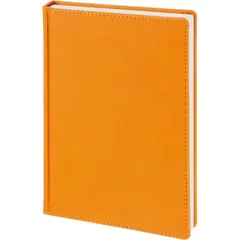 Ежедневник датированный 2026 А5+ VELVET оранжевый 3-123/06