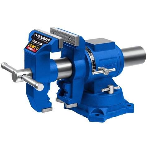 ЗУБР ЭКСПЕРТ-3D, 100 мм, многофункциональные слесарные тиски (32712-100)