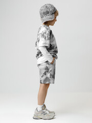 шорты  для мальчика  КР 400840/речной перламутр,размытая фактура к628