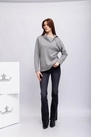 Oui Свитер свободный с хлопком