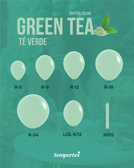 S 24''/60 см, Пастель (Ретро), Зеленый чай (126), 1 шт