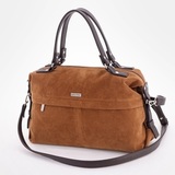 Сумка Саломея 110 эко-замша миндаль