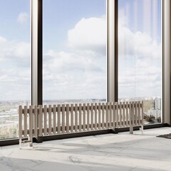 Радиатор трубчатый Guardo Torre 3D-300-32 NK-VER-FL R7040(M) серый матовый