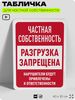 Табличка для частной территории 