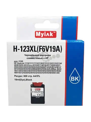 Картридж MyInk 123XL F6V19AE для HP DeskJet 2130 (R) Black