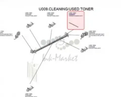Корпус блока очистки в сборе для Ricoh D2063571