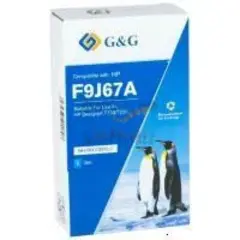 Совместимый картридж G&G GG-F9J67A (F9J67A) для DJ Т730, Т830, 130 мл, голубой — фото 5