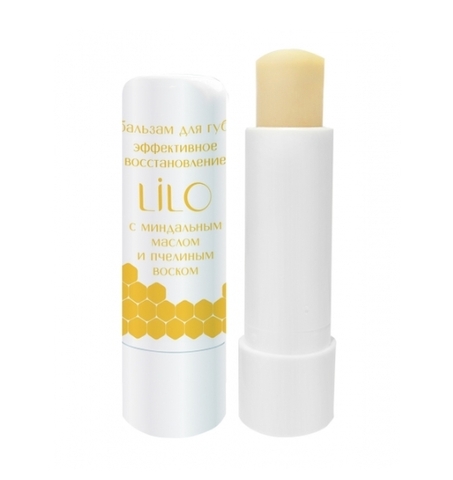 Бальзам для губ Восстановление с миндальным и пчелиным маслом (LiLo)