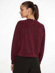 Женская теннисная куртка Tommy Hilfiger RLX Sueded Modal C NK Sweatshirt - sueded rouge