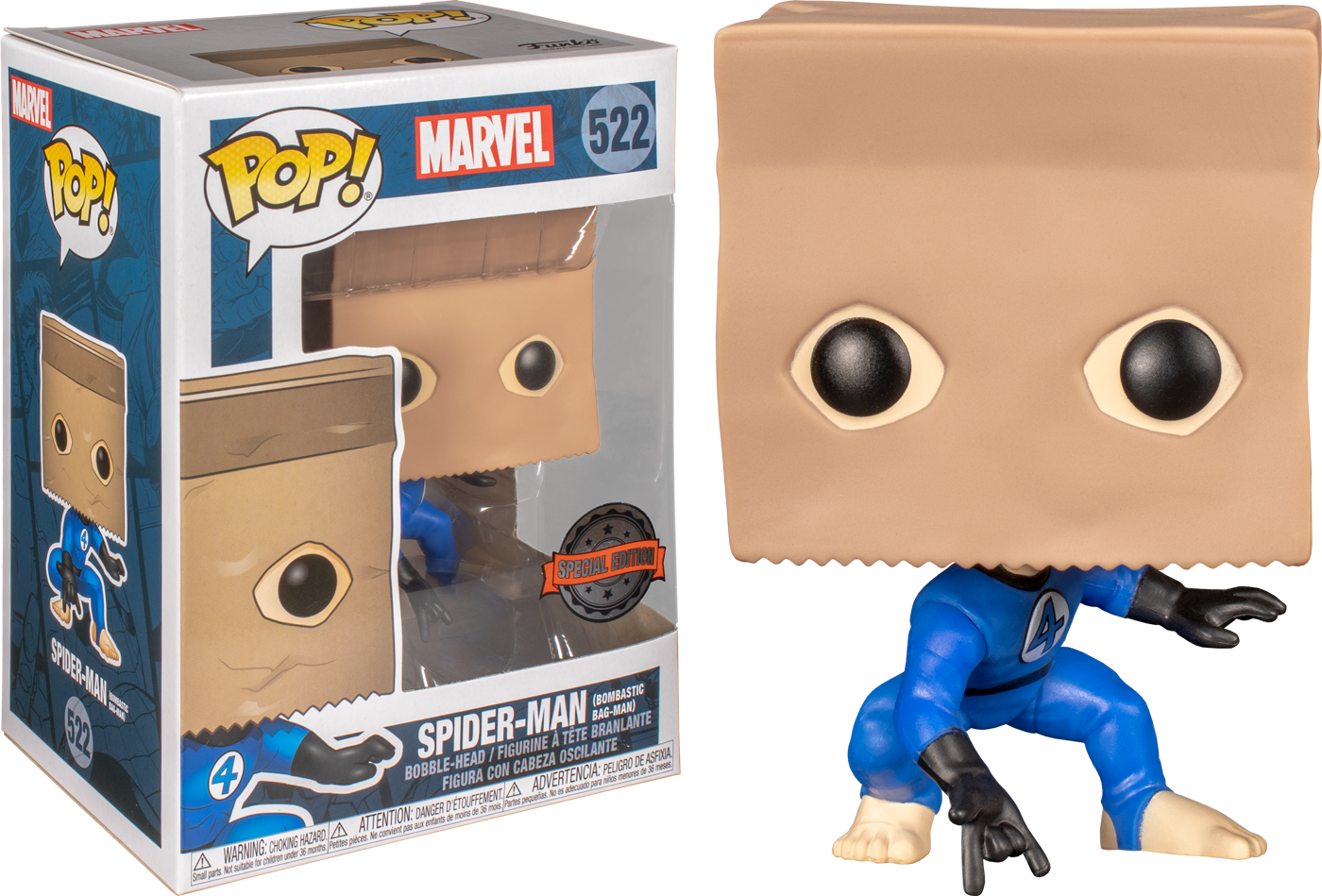 Funko Pop Spider-Man Bombastic Bag-Man Exclusive main image 1