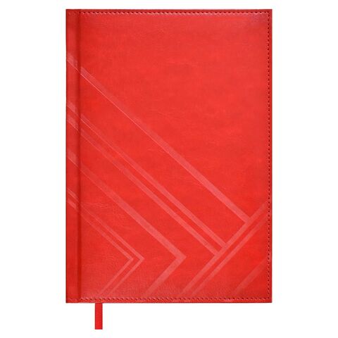 Ежедневник недатированный  ESCALADA, #ИЛОН МАСК, А5, 160 л., арт. 67200/ 15 САРИФ ЭКОНОМ КРАСНЫЙ (кожзам:  146х211 мм, твёрдый переплёт с поролоном, материал обложки: искусственная кожа 