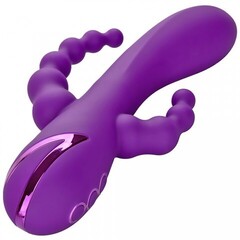 Вибромассажер с тройной стимуляцией CalExotics California Dreaming Long Beach Bootylicious (11.5 см х 3.25 см)