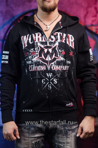 Wornstar | Худи мужское DEATH MECHANIC W102 перед