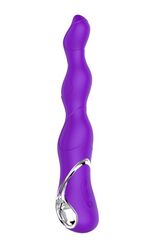 Фиолетовый изогнутый вибратор NAGHI NO.18 RECHARGEABLE 3 MOTOR VIBE - 15 см. - 