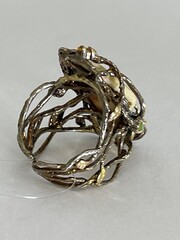 Опал зол (кольцо из серебра)