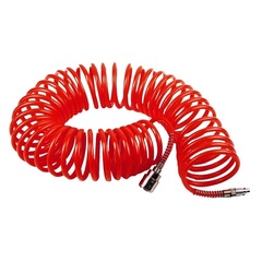 Шланг пневматический QUATTRO ELEMENTI  5 метров, спиральный, разъем EURO (770-933)