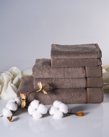Набор полотенец 5шт Claire Batiste Atelier Brise тёмно-кофейный