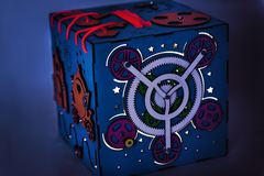 Easy Time Развивающий БизиКуб-ночник со светом (синий) (ks02)