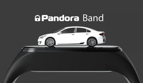 Фитнес-браслет с функциями Bluetooth-брелока для автосигнализаций Pandora Band