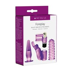 Фиолетовый вибронабор Foreplay Couples Kit - 