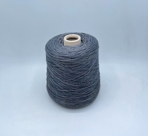 Industria Italiana (пр.Италия),art-Darling 220м/100гр, 64% Органический хлопок, 20% Полиамид, 16% Металлизированное волокно(люрекс), цвет-Асфальт. арт-29182