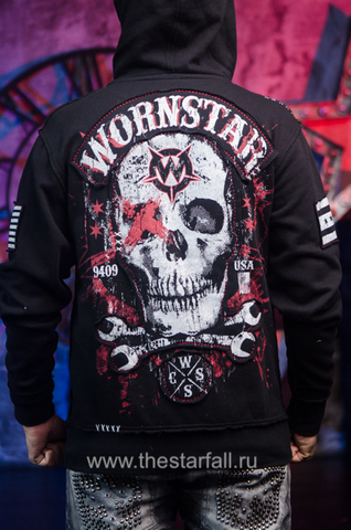 Wornstar | Худи мужское DEATH MECHANIC W102 спина