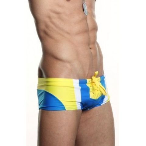 Мужские плавки сине-желтые Aussiebum Joy Hip