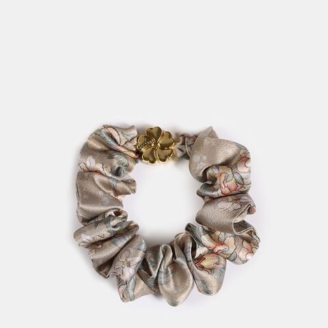 Резинка для волос Mollen Лазоревый цветок песочно-бежевая