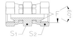 Соединение PS BSP 1/2" BSP 1/2" TIEFFE