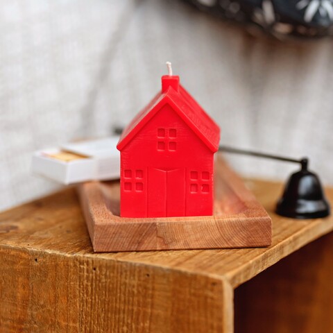 Свеча-домик Красный | Candle Story